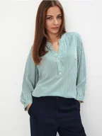 Bluzki damskie - Mohito - Bluzka z wiskozy - zielony - miniaturka - grafika 1