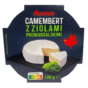 Auchan - Ser camembert z ziołami prowansalskimi - Sery - miniaturka - grafika 1