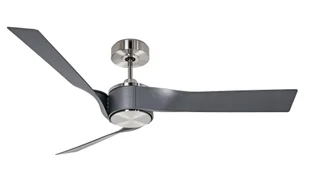 Energooszczędny wentylator sufitowy z pilotem Eco Revolution szczotkowany chrom / metaliczny szary - Wentylatory sufitowe - miniaturka - grafika 1