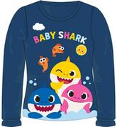 Bluzy dla dziewczynek - Dziewczęca bluzka w kolorowe rekinki Baby Shark Grantowa - miniaturka - grafika 1