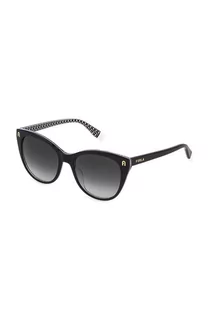 Okulary przeciwsłoneczne - Furla okulary przeciwsłoneczne damskie kolor czarny - grafika 1