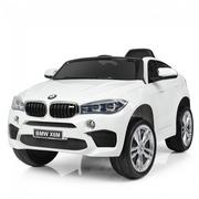 Pojazdy elektryczne dla dzieci - Import SUPER-TOYS ORYGINALNE BMW X6M BIAŁY - miniaturka - grafika 1