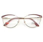 Okulary korekcyjne, oprawki, szkła - Okulary oprawki korekcyjne kocie damskie antyalergiczne LIW LEWANT 3878-45 - miniaturka - grafika 1