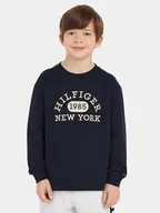 Bluzki damskie - Tommy Hilfiger Bluzka KB0KB08549 S Granatowy Regular Fit - miniaturka - grafika 1