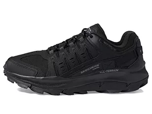 Skechers Męskie trampki 237501 BBK, czarna skóra/siatka/czarne wykończenie, 6,5 UK - Trampki męskie - miniaturka - grafika 1