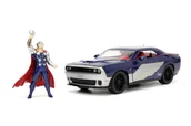 Samochody i pojazdy dla dzieci - JADA 2015 DODGE CHALLENGER SRT HELLCAT + FIGURKA THOR 1:24 253225032 - miniaturka - grafika 1