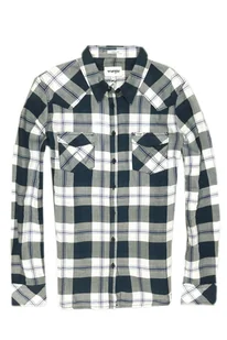 WRANGLER WESTERN SHIRT NAVY KOSZULA DAMSKA - Koszule damskie - miniaturka - grafika 1