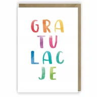 Kartki okolicznościowe i zaproszenia - Cardie Kartka okolicznościowa Gratulacje K042 - miniaturka - grafika 1