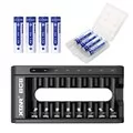 Ładowarka Li-ion 1,5V / NiMH Xtar BC8 + 4x Akumulator Xtar R03/AAA 680mAh + 4x Akumulator Xtar R6/AA 2000mAh - Ładowarki i akumulatory - miniaturka - grafika 1
