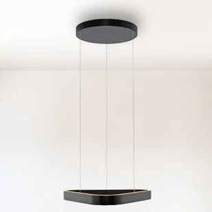 Paul Neuhaus Lampa wisząca Q-Stretto, możliwość ściemniania, czarny, salon / jadalnia, metal, nowoczesny - Lampy sufitowe - miniaturka - grafika 1