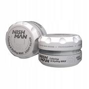 Kosmetyki do stylizacji włosów - Nishman Coloring Light Silver Wosk Koloryzujący - miniaturka - grafika 1