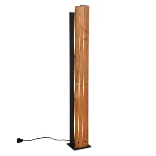 Stojąca lampa podłogowa do sypialni KARUNI 463300330 Trio słupek brązowy - Lampy stojące - miniaturka - grafika 1