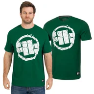 Odzież taktyczna i umundurowanie - Koszulka PITBULL Middle Weight 170 Basic Scratch '25 – Ciemnozielona - miniaturka - grafika 1