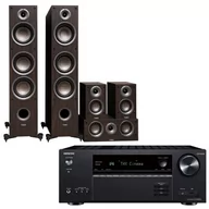 Kino domowe - Kino domowe ONKYO TX-RN6100B + TAGA TAV-607 Wenge - miniaturka - grafika 1