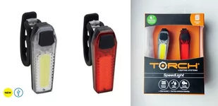 Lampka tylna TORCH SPEEDLIGHT 55004 usb czarna (NEW) - Lampki rowerowe - miniaturka - grafika 1