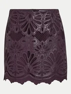 Spódnice - Vila Spódnica z imitacji skóry Paz 14102686 Fioletowy Slim Fit - miniaturka - grafika 1