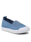 Buty dla dziewczynek - Nelli Blu Kapcie CF2219-1 Niebieski - miniaturka - grafika 1