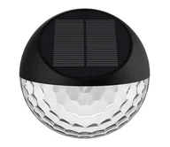 Lampy ogrodowe - Aigostar - LED RGB Kinkiet solarny LED/2W/1,2V czarny IP44 - miniaturka - grafika 1