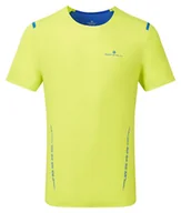 Koszulki sportowe męskie - RONHILL Koszulka biegowa męska TECH RACE S/S cirtus/azurite - miniaturka - grafika 1