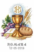Pasmanteria - Haft krzyżykowy, Zestaw do haftu, Pamiątka I Komunii Świętej - miniaturka - grafika 1