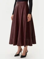 Spódnice - Guess Spódnica z imitacji skóry W5BD71 K8S30 Brązowy Regular Fit - miniaturka - grafika 1