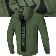 Bluzy męskie - Męska Bluza z Kapturem Pitbull Nadruk na Plecach Stafford - miniaturka - grafika 1