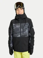 Kurtki narciarskie - Quiksilver Kurtka snowboardowa Side Hit EQBTJ03220 Czarny Regular Fit - miniaturka - grafika 1
