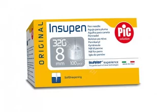 Artsana PIC Insupen 32 G 8 mm igły do penów insulinowych Original x 100 szt |  OD 199 PLN! - Glukometry i akcesoria dla diabetyków - miniaturka - grafika 1