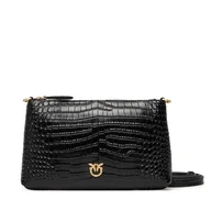 Torebki damskie - Torebka PINKO Flat Horizontal Mini AI 25-26 104277 A2OH Czarny - miniaturka - grafika 1