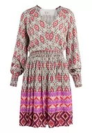 Sukienki - IZIA Damska sukienka midi, fioletowa, wielokolorowa, M, Fioletowy Wielokolorowy, M - miniaturka - grafika 1