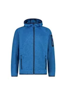 Kurtki męskie - CMP - Męska kurtka Knit-Tech ze stałym kapturem, River-B.Blue, 50 - miniaturka - grafika 1