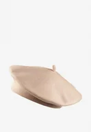 Czapki damskie - Jasnobeżowy Beret z Antenką z Kaszmirem i Bawełną w Klasycznym Stylu Emivirae - miniaturka - grafika 1