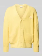 Swetry męskie - Kurtka o kroju relaxed fit z dzianiny z mieszanki bawełny model ‘COTES PERLEES’ - miniaturka - grafika 1