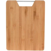 Deski do krojenia - Bambusowa deska do krojenia z uchwytem, 32 x 25 cm - miniaturka - grafika 1