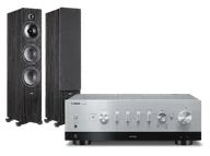 Zestawy stereo - Yamaha R-N800A (srebrny) + Tesi 661 (czarny) - miniaturka - grafika 1