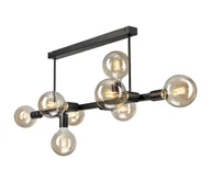 Lampy sufitowe - Żyrandol ASTRID 8xE27/60W/230V czarny - miniaturka - grafika 1