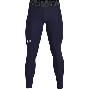 Męskie Legginsy UNDER ARMOUR UA HG ARMOUR LEGGINGS 1361586-410 – Granatowy - Bielizna sportowa męska - miniaturka - grafika 1