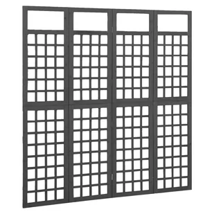 VidaXL Lumarko Parawan pokojowy 4-panelowy/trejaż, drewno jodłowe, 161x180 cm 316483 VidaXL - Parawany - miniaturka - grafika 1