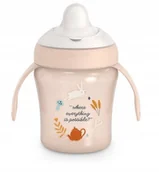 Kubki dla dzieci - SUAVINEX - 402788-KUBEK DO NAUKI PICIA 200ML/NIEKAPEK/6M+/RÓŻOWY/WONDERLAND - miniaturka - grafika 1