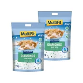 Żwirek dla kotów - MultiFit Diamonds Aloe Vera Żwirek silikatowy 2x15 l - miniaturka - grafika 1