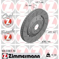 Tarcze hamulcowe - Tarcza hamulcowa ZIMMERMANN 100.3387.70 - miniaturka - grafika 1