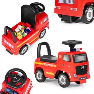 Auto MERCEDES jeździk pchacz Wóz strażacki - Chodziki - miniaturka - grafika 1