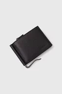 Portfele - Coccinelle portfel skórzany męski kolor czarny - miniaturka - grafika 1