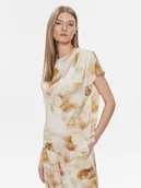 Bluzki damskie - Calvin Klein Bluzka K20K206888 Beżowy Regular Fit - miniaturka - grafika 1