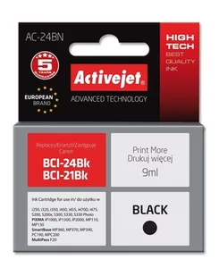 Tusz Activejet AC-24BN (zamiennik Canon BCI-24BK; Supreme; 9 ml; czarny) - Tusze zamienniki - miniaturka - grafika 2
