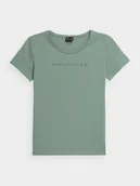 Bluzki damskie - Koszulka damska 4F jasna zieleń H4Z22 TSD029 42S-S - miniaturka - grafika 1