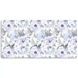 Ochronna mata na biurko Niebieskie róże 120x60 cm, Dywanomat - Podkładki na biurko - miniaturka - grafika 1