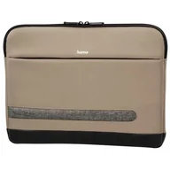 Torby na laptopy - Etui na laptopa HAMA Terra Sleeve 15.6 cali Beżowy - miniaturka - grafika 1