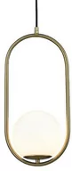 Lampy sufitowe - MOOSEE lampa wisząca AURELIA 40 złota - miniaturka - grafika 1