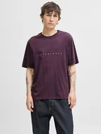 Koszulki męskie - Jack & Jones Koszulka "Jjestar" w kolorze fioletowym - miniaturka - grafika 1